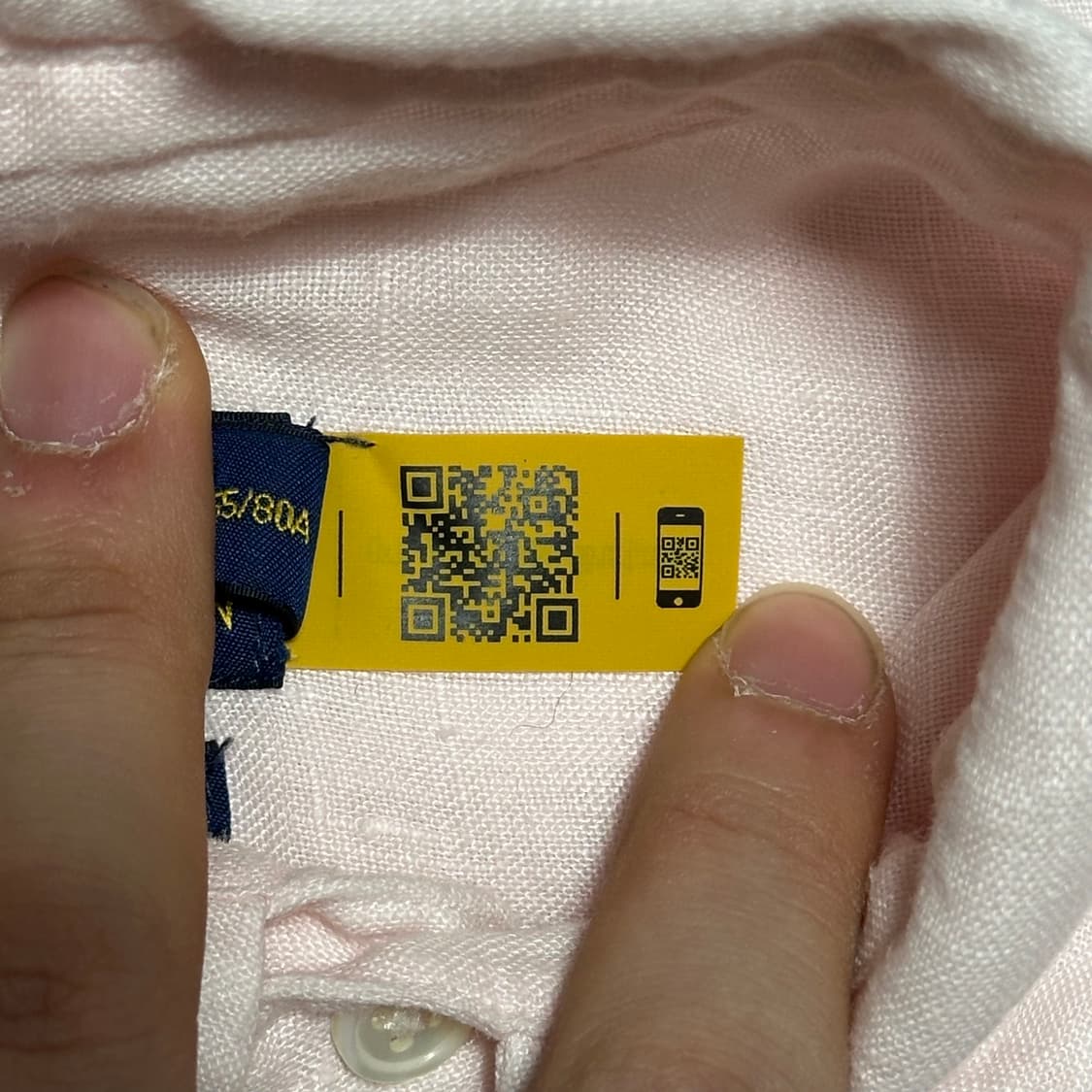 XS 폴로랄프로렌 핑크 린넨 셔츠 상품이미지5