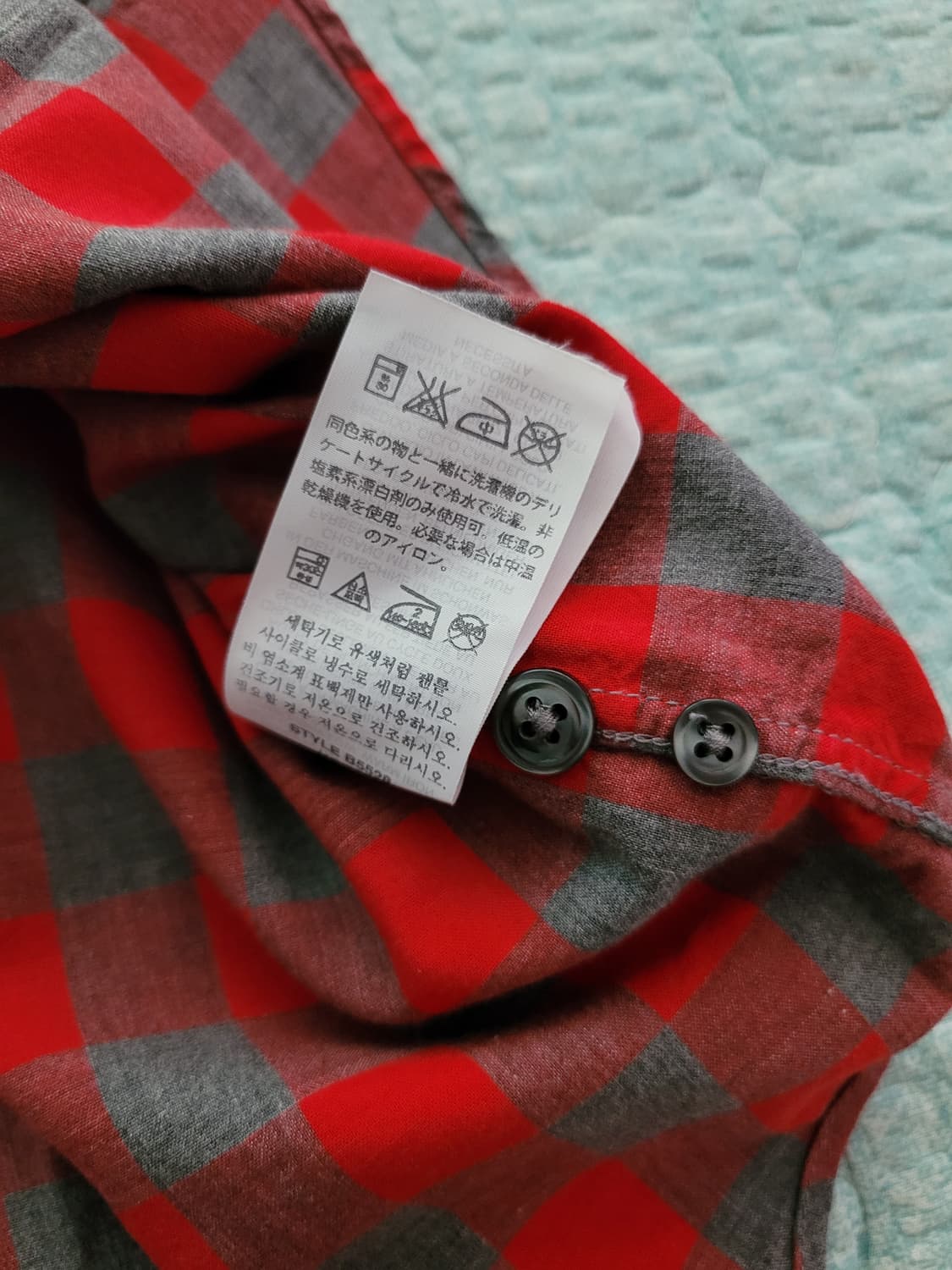제이크루 J crew. 레드블록 체크셔츠. XL 105사이즈 상품이미지9