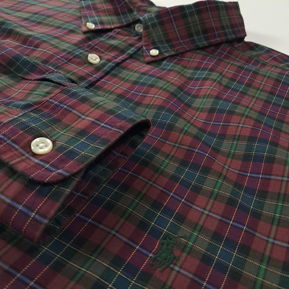 CK300 2XLT 폴로 90s 홍콩판 클래식 타탄체크 셔츠 남방 상품이미지4