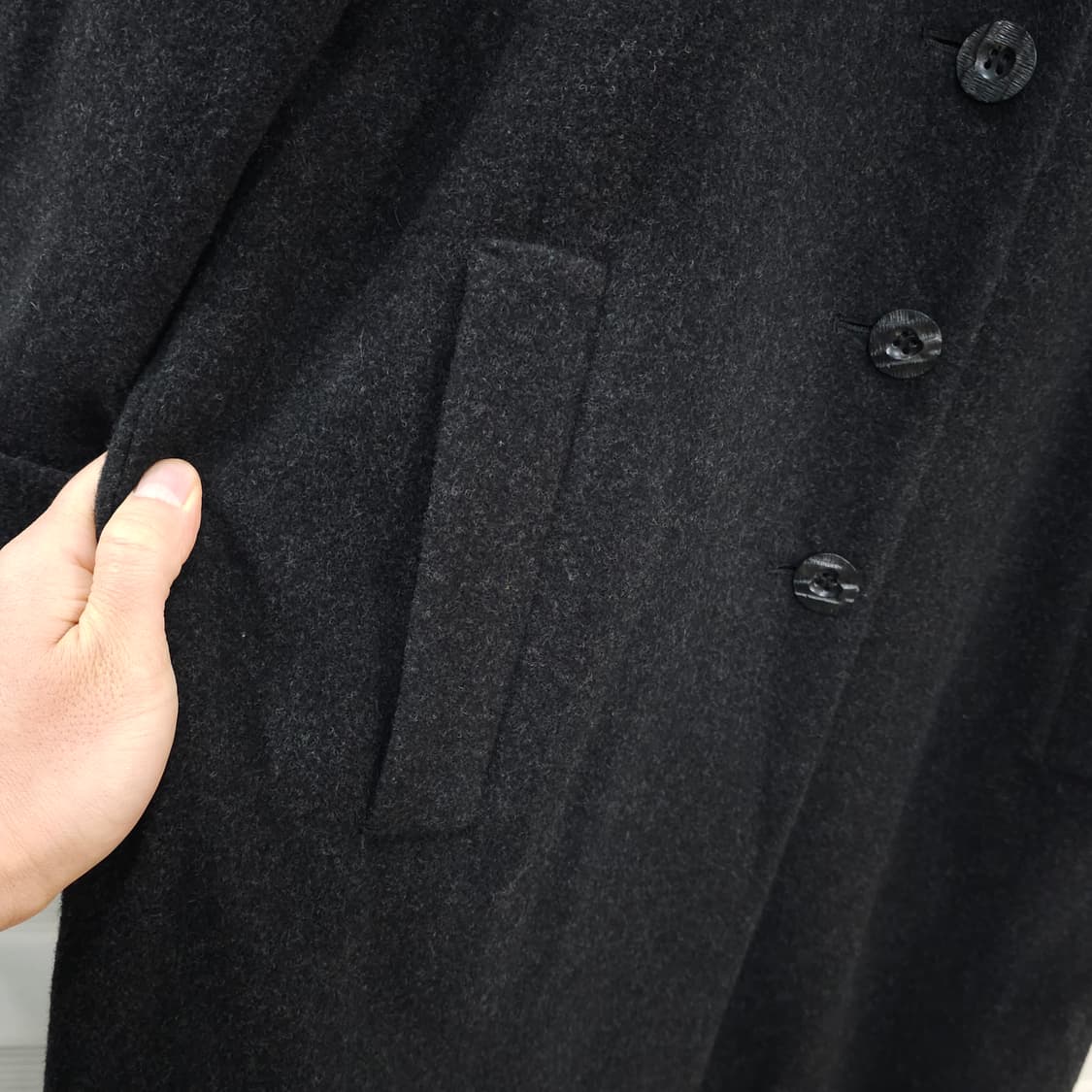 JAPAN 빈티지 미사용 앙고라울 싱글코트- 우먼9 상품이미지5