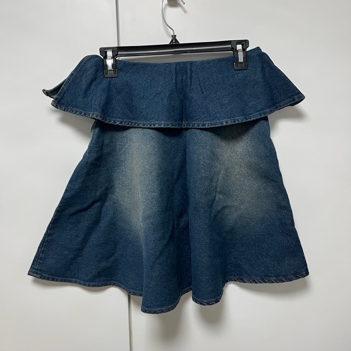 [32,34]기마구아스 Ruffle 데님 스커트 상품이미지2