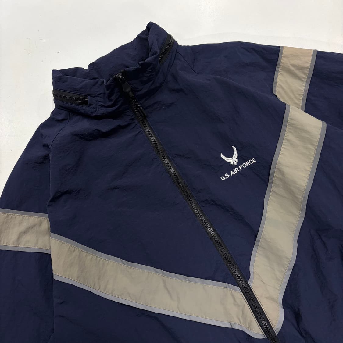 [L] 미공군 U.S.AIR.FORCE 네이비 바람막이 B401 상품이미지3