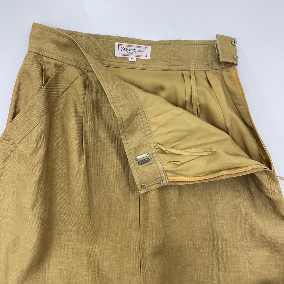 올드 입생로랑 린넨 스커트 상품이미지4