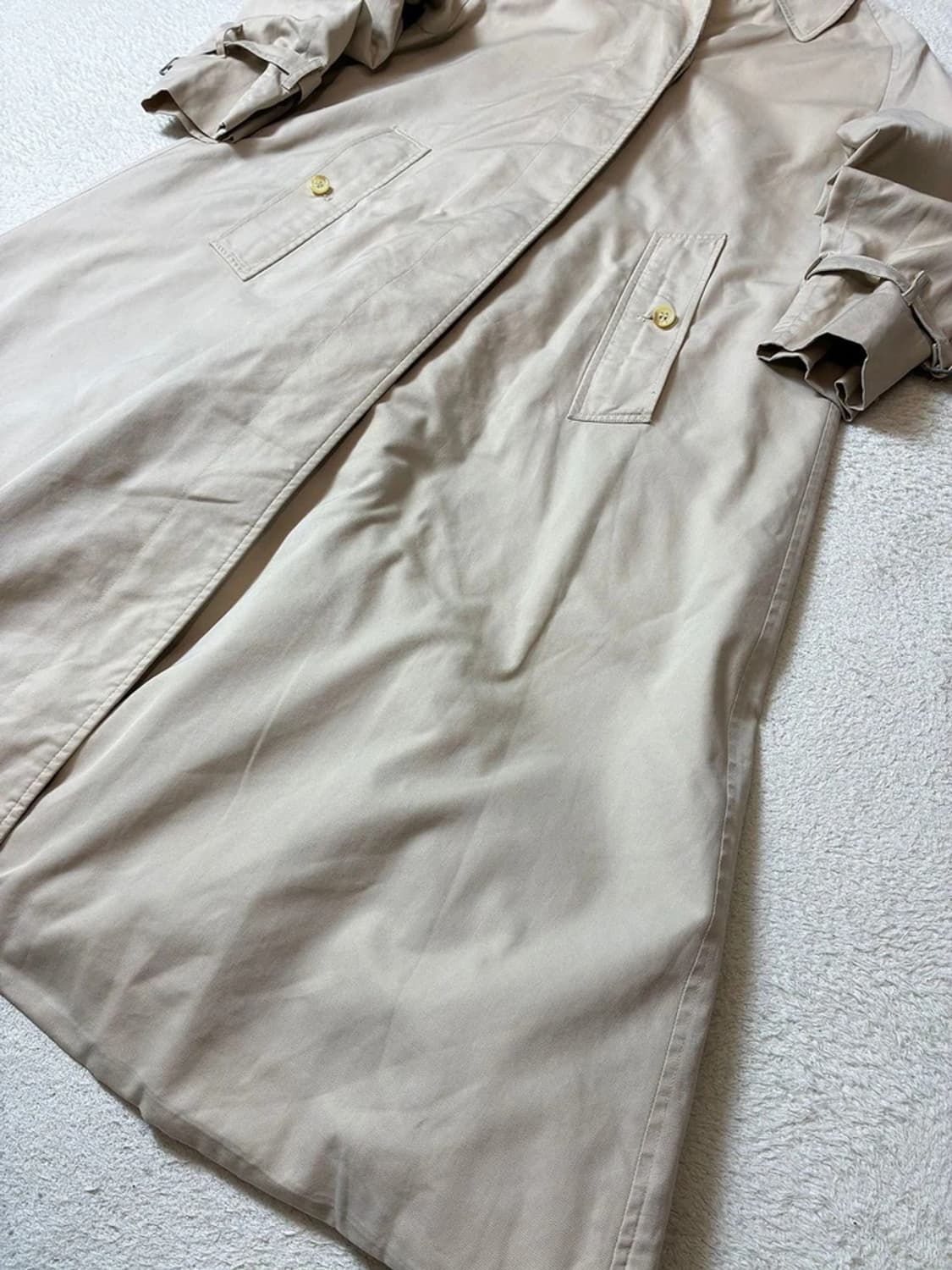 버버리 90's 싱글 시그니처 A 라인 트렌치 코트 PN7560 상품이미지3