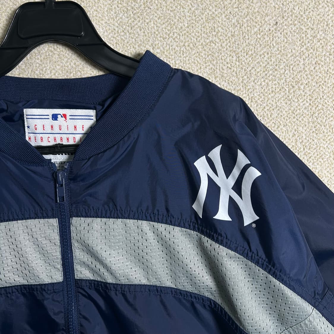 (XL) 90s 퓨마MLB 뉴욕양키스 빅로고 바람막이 자켓 상품이미지4