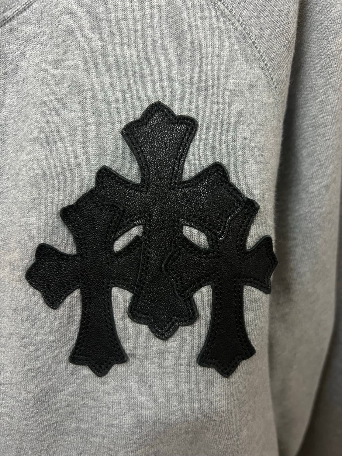 크롬하츠 레더패치 후드집업 상품이미지2