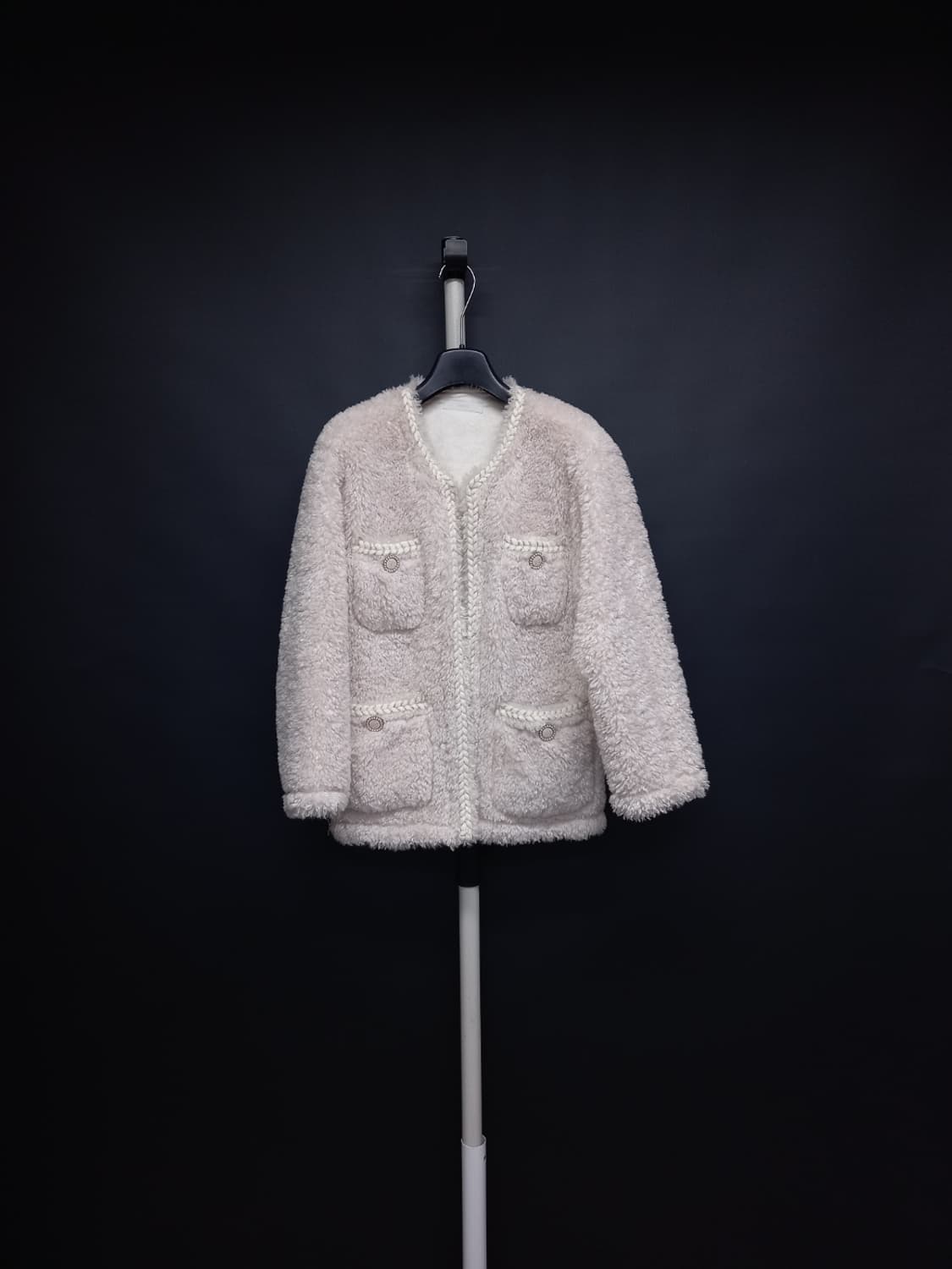 새 DEAR 디어 부클비숑 무스탕 자켓코트 F 33-66 상품이미지1