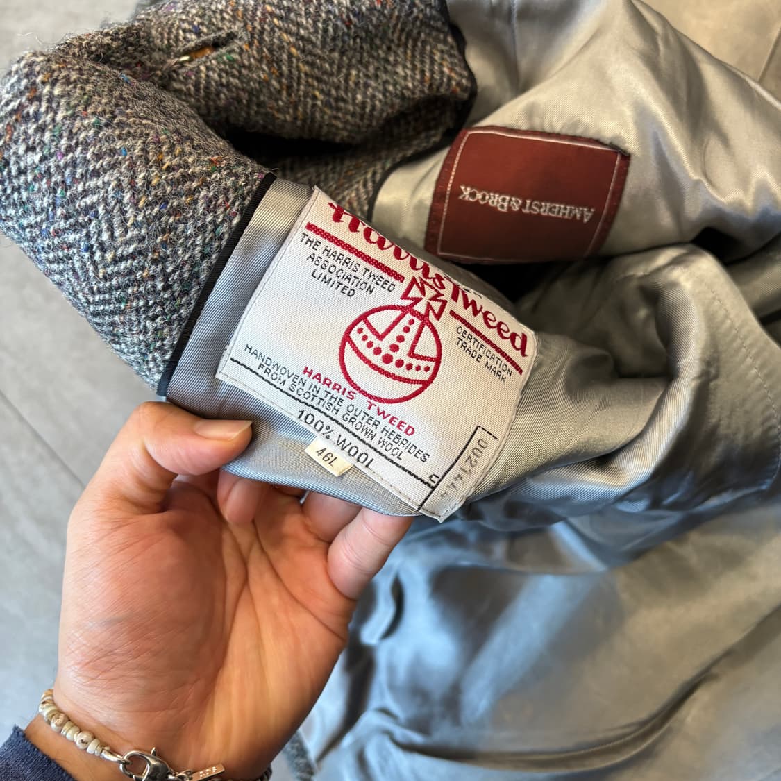 빈티지 해리스트위드 울 자켓 상품이미지8