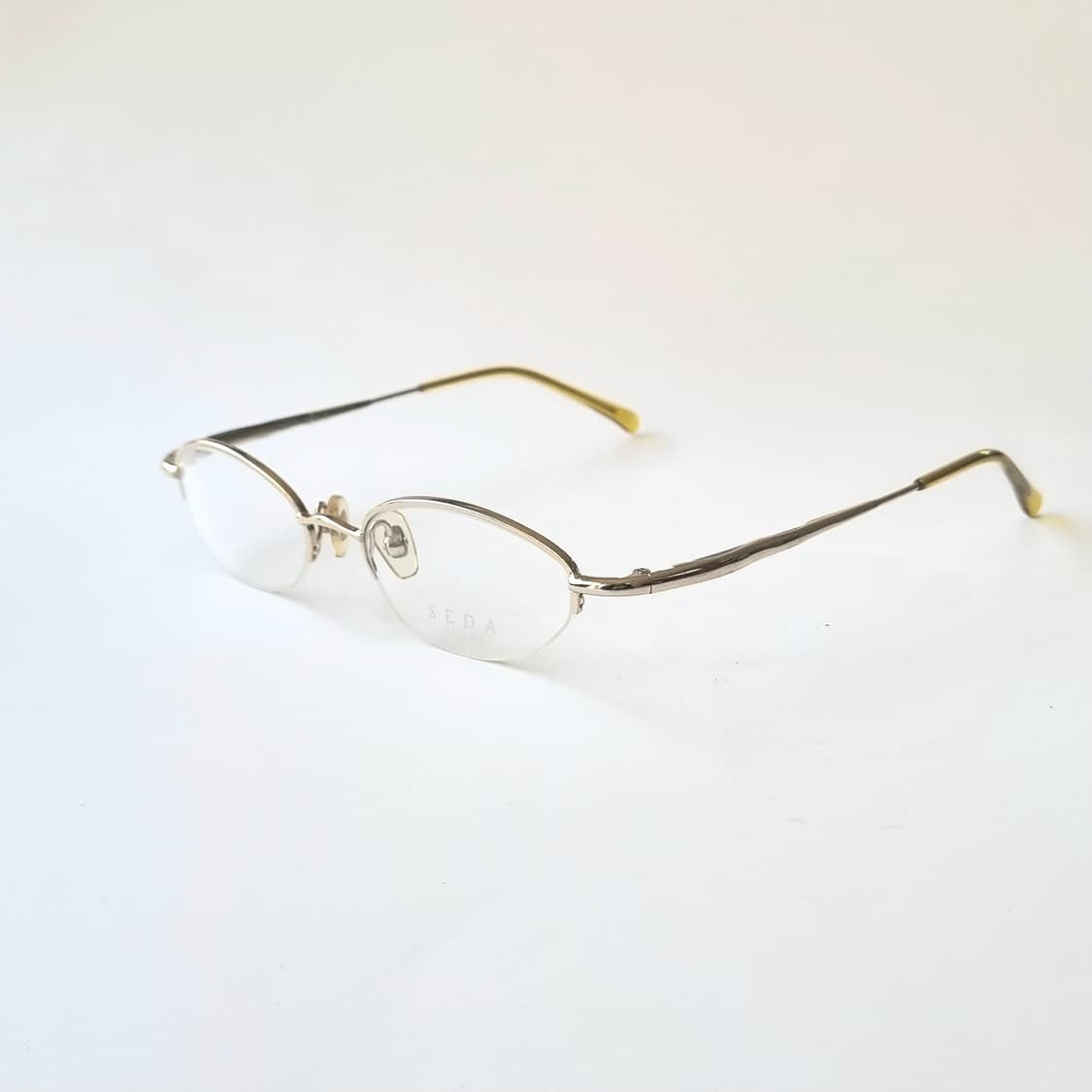 데드스탁 SEDA 일본산 초경량 스테인리스 반무테 안경테 563 상품이미지4