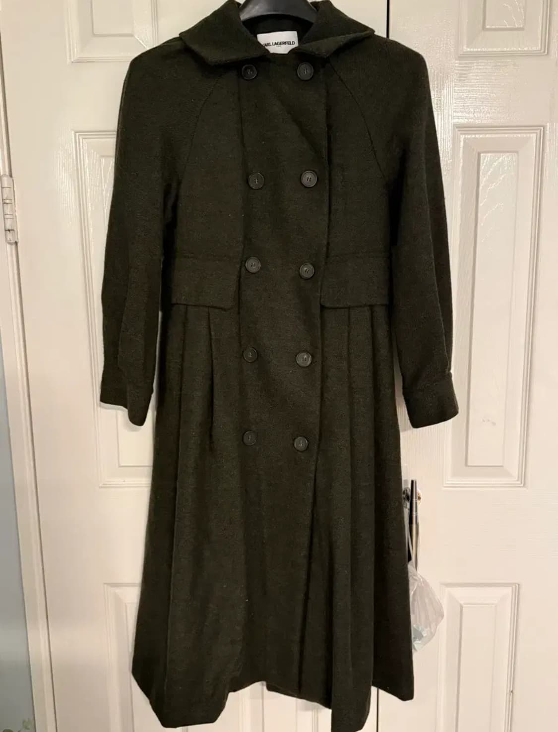 칼 라거펠트 다크 그린 펠트 코트 상품이미지3