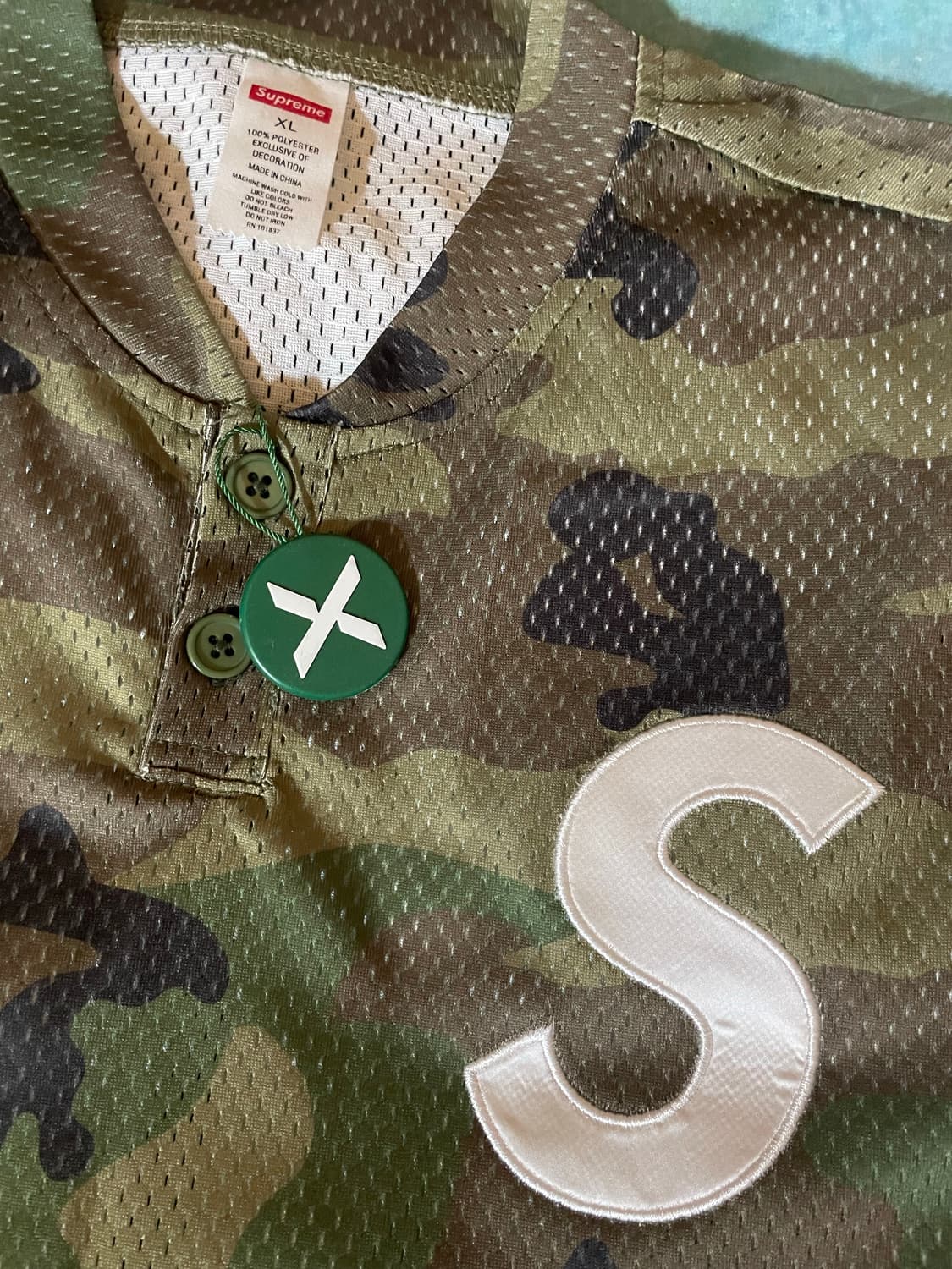 [XL] 슈프림 베이스볼 헨리 카모(FW24)  상품이미지2