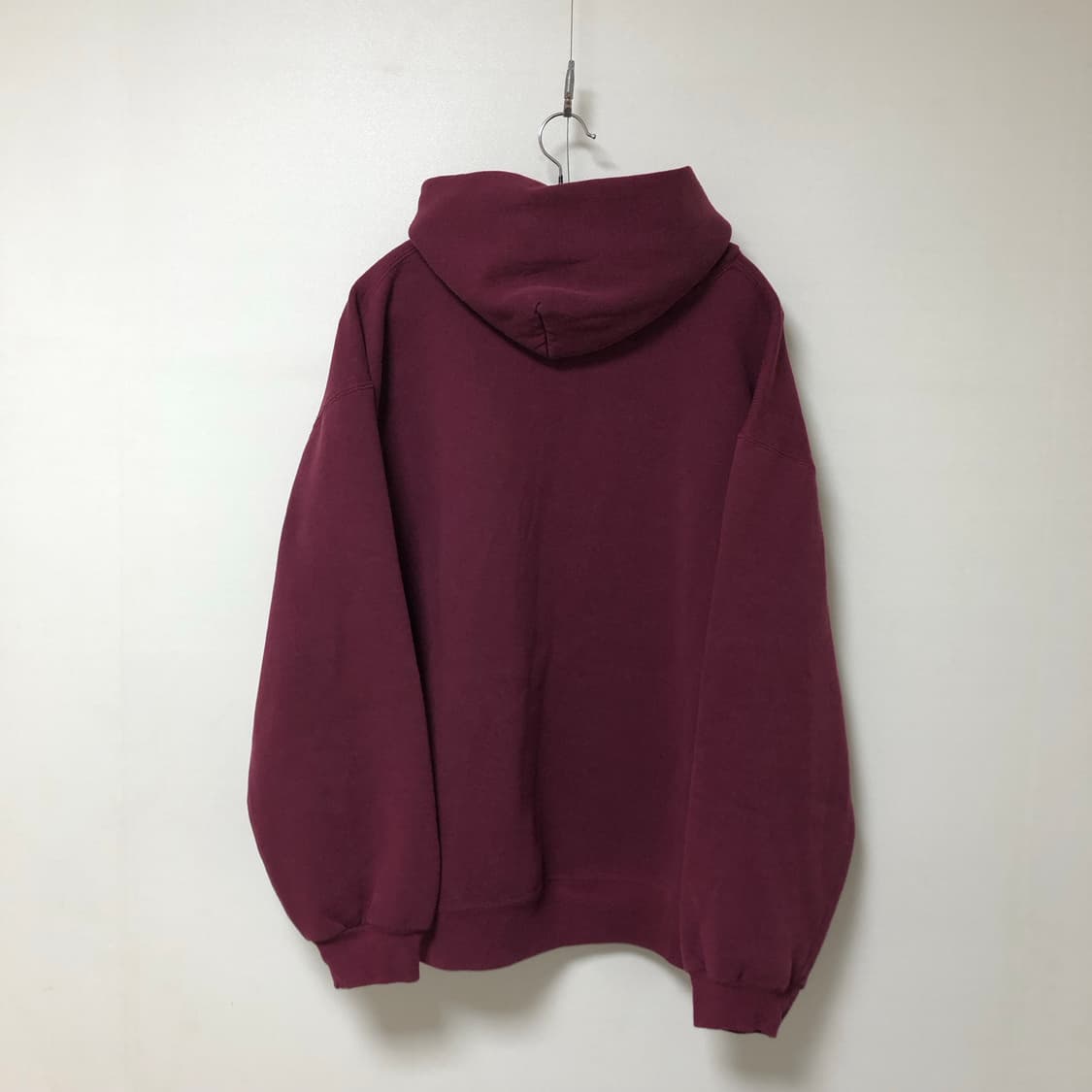 vtg 빈티지 러셀 후드티 스웻 xl 버건디 상품이미지7