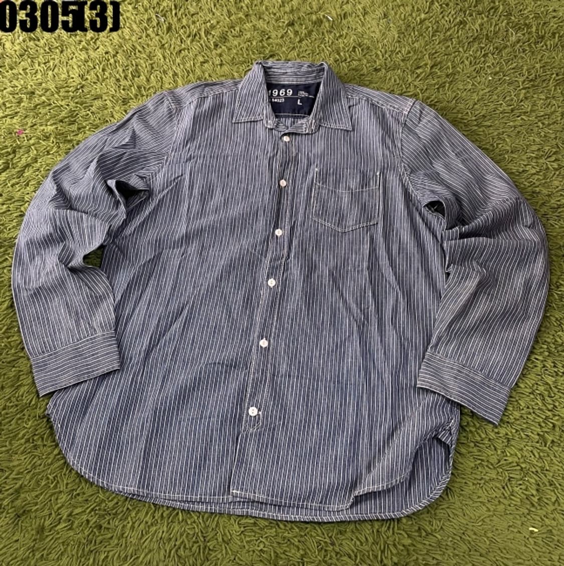 GAP 스트라이프 긴팔 셔츠 상품이미지1