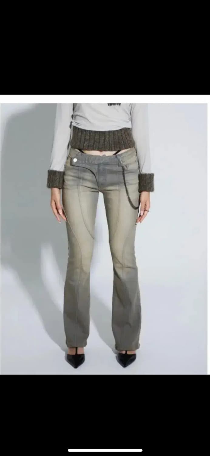 1size) 카시코 로우라이즈 팬츠 베이지 상품이미지1