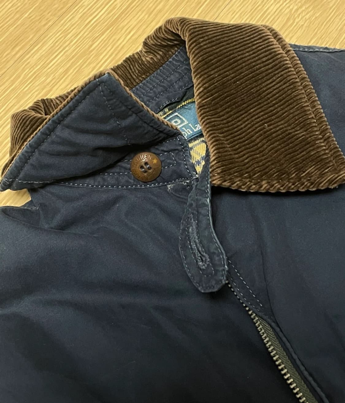 폴로랄프로렌 코듀로이 네이비 자켓집업 XS 300,000➡️99,000 상품이미지4