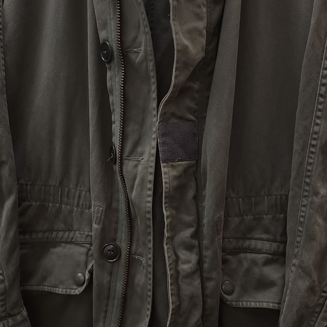 빈티지 프랑스군 m64 밀리터리 모즈파카 올리브 그린 페이딩 92C 상품이미지4