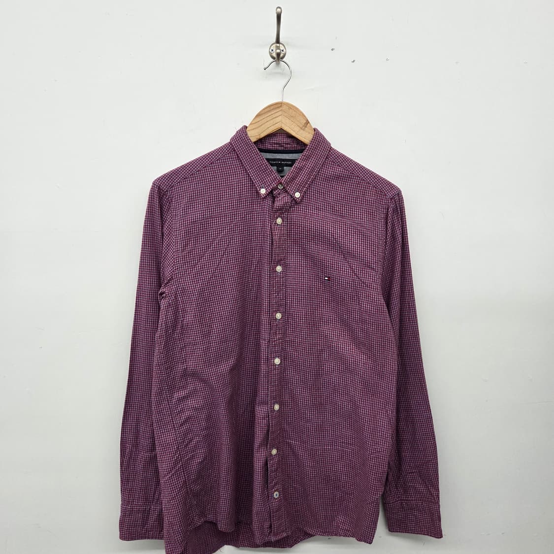 타미힐피거 긴팔 체크 셔츠 남M 상품이미지1