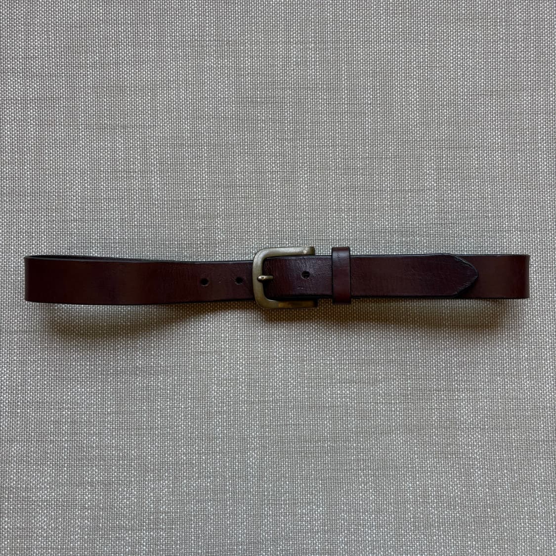 [28-29] 90s USA GAP 브라운 레더 브라스 버클 벨트 상품이미지2