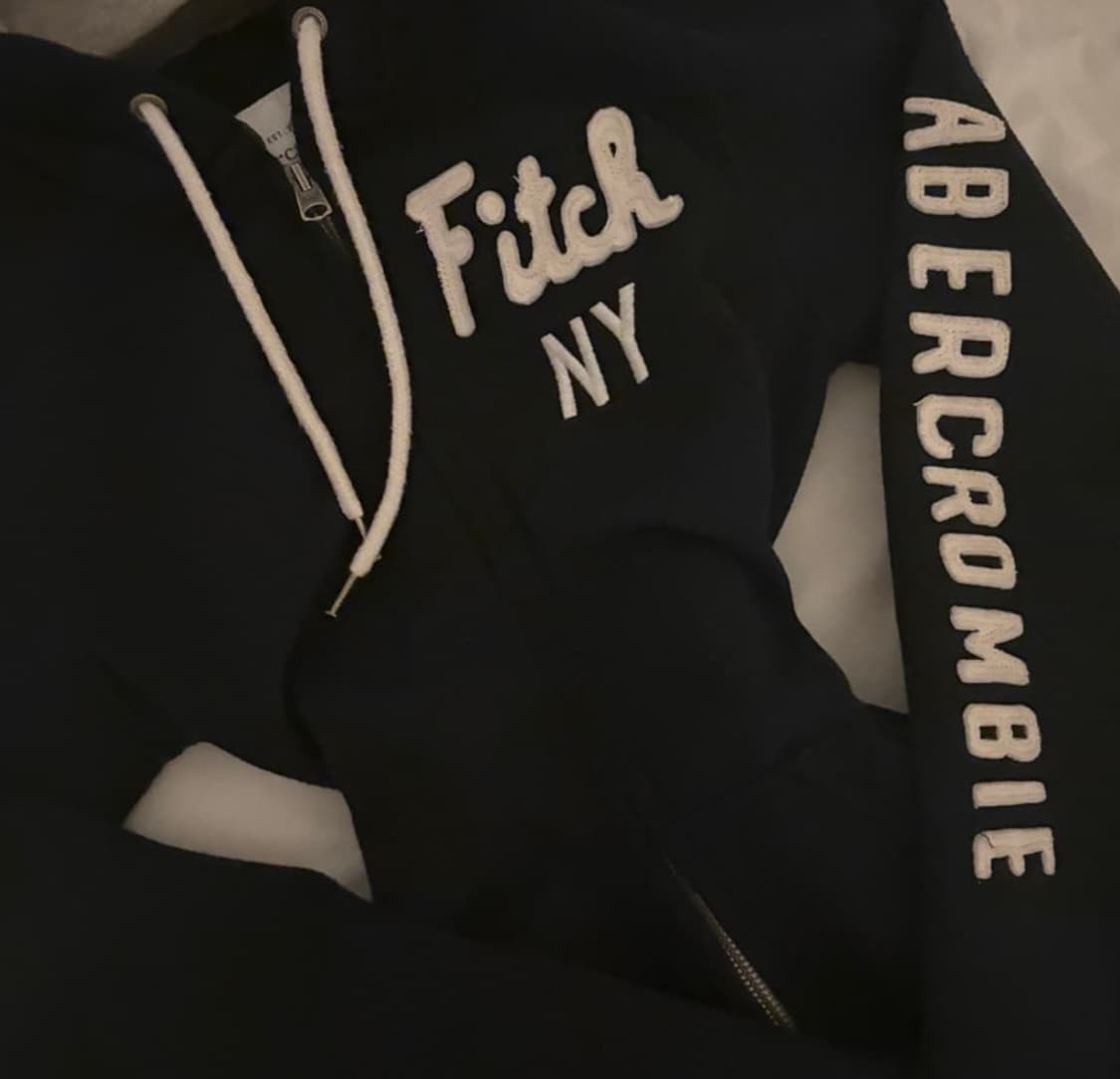 아베크롬비 솜빈티지 딱붙핏 후드집업 네이비 s 상품이미지3