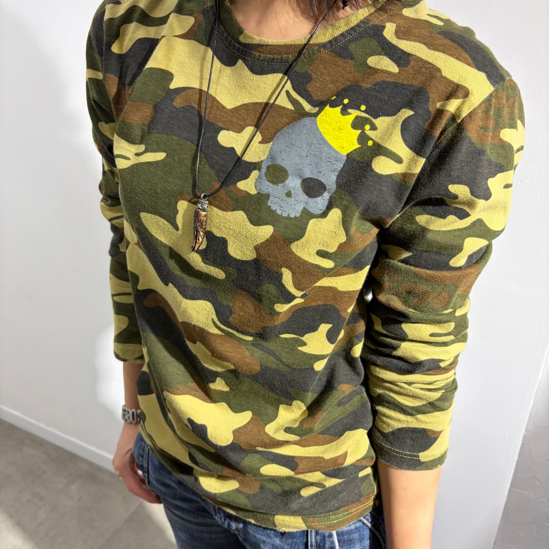 Hydrogen 스컬 카모 티셔츠 상품이미지1