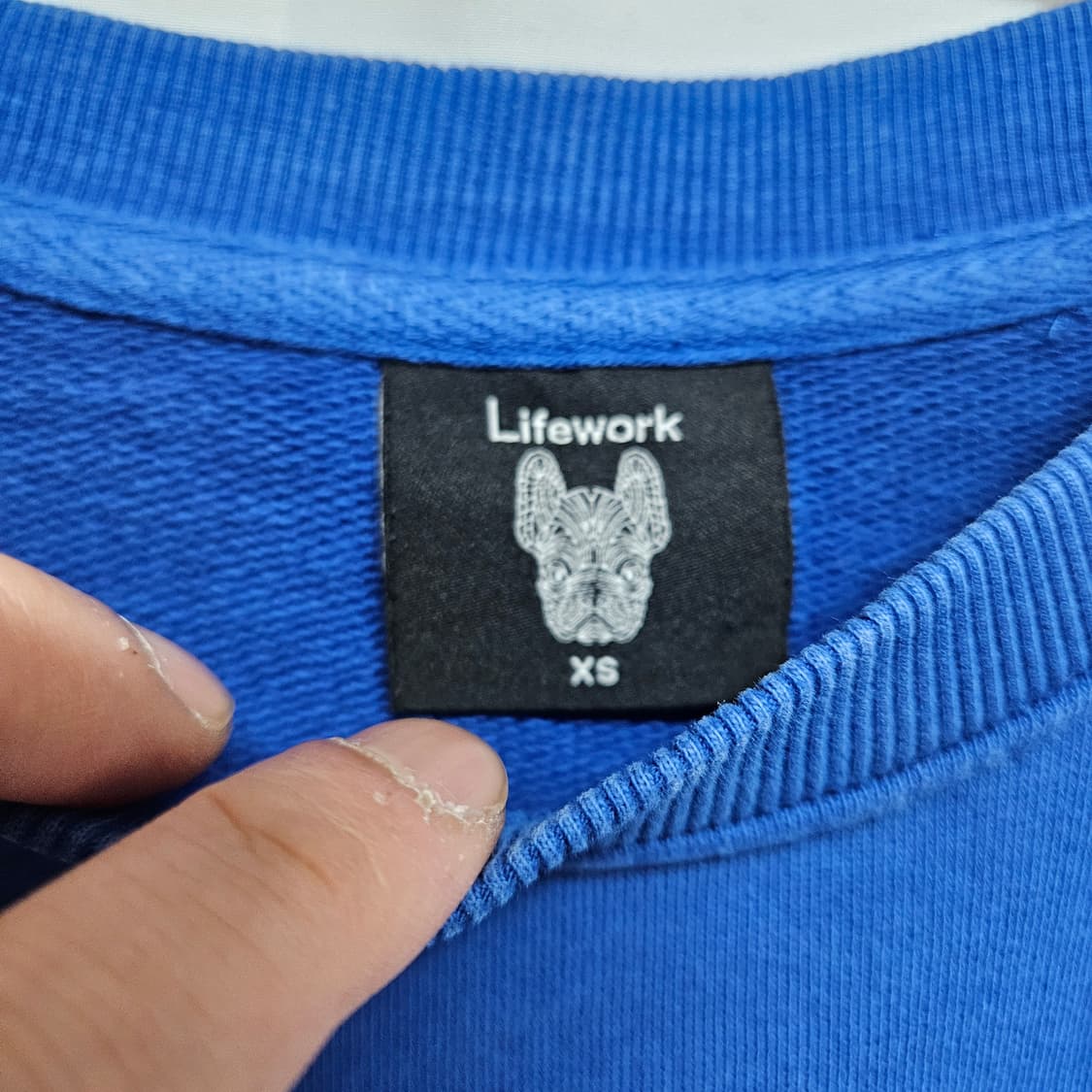 라이프워크 빅로고 맨투맨 티셔츠 XS 상품이미지3