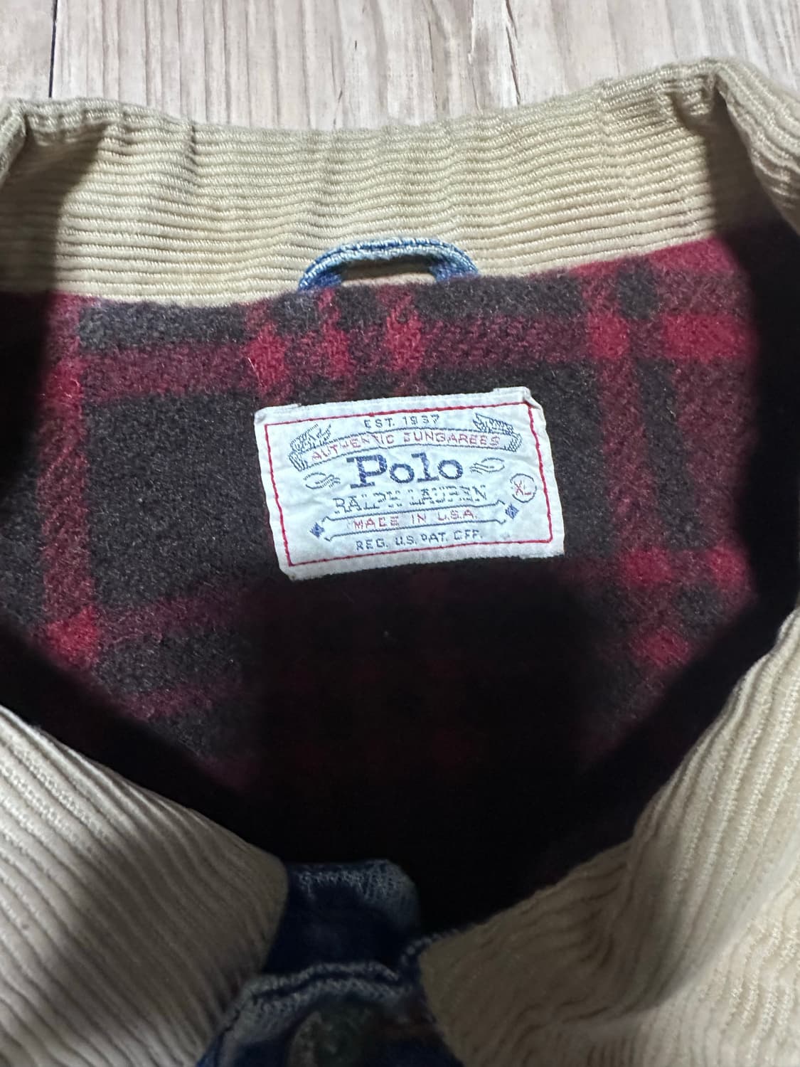 빈티지 폴로랄프로렌 90s 덩가리 데님 자켓 XL 상품이미지2