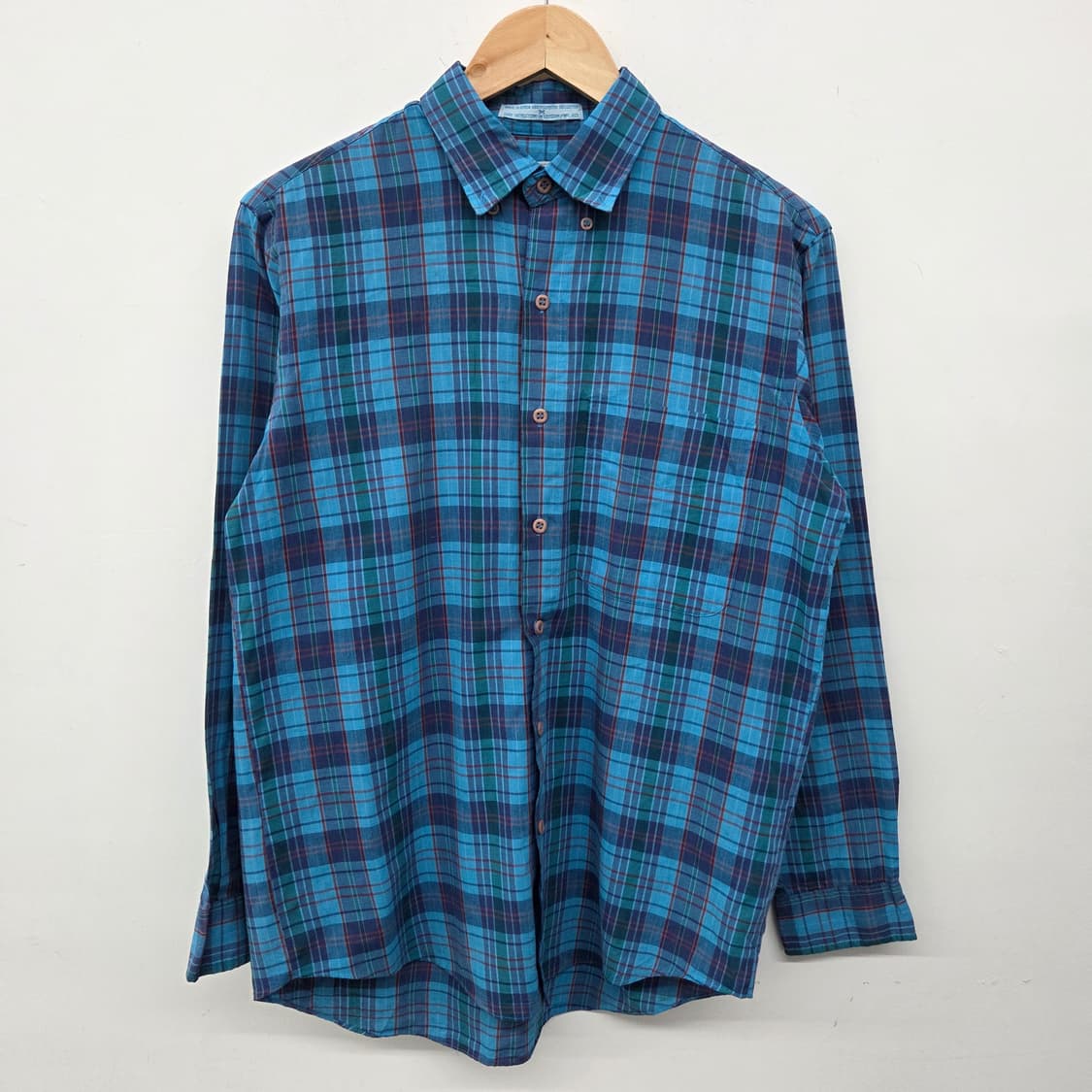 리바이스 청록색 체크 남방 셔츠 남성M 상품이미지2