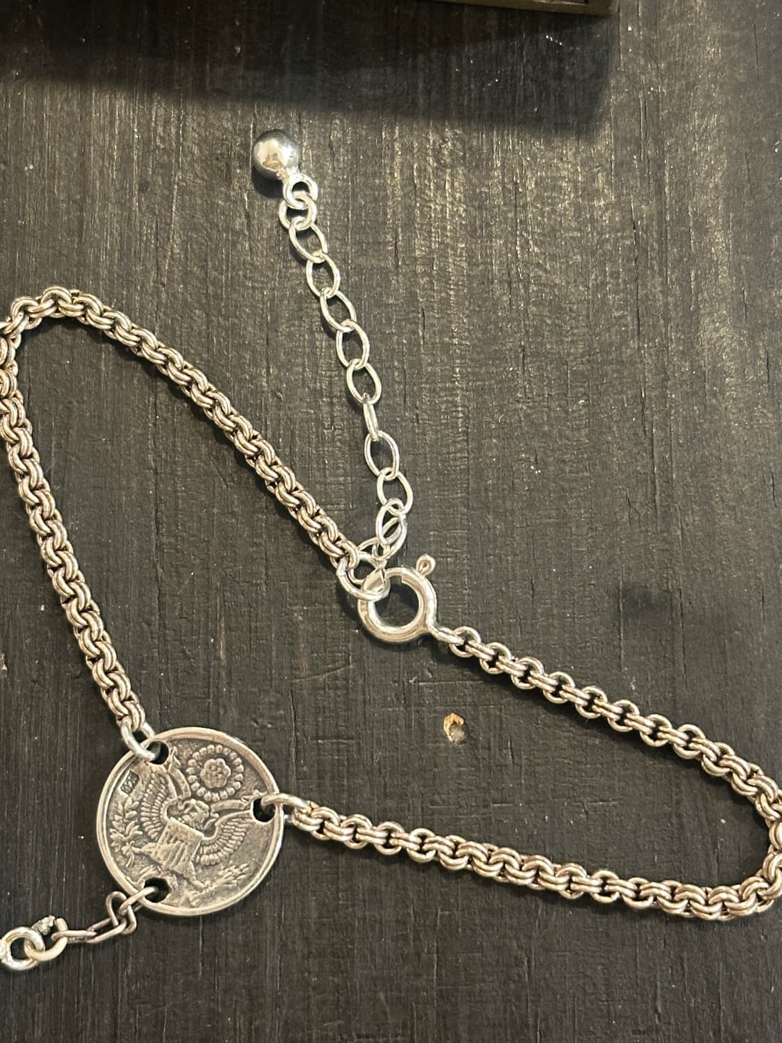 Musta Coin Starbound 925Silver Bracelet  상품이미지8
