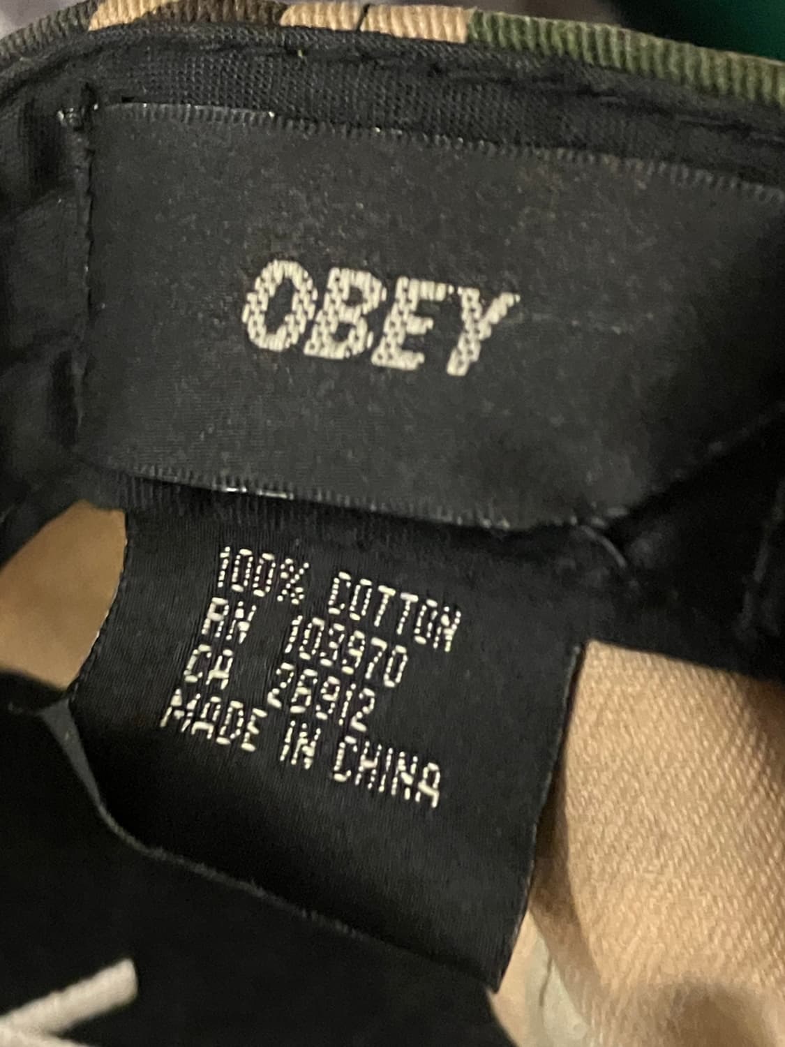 오베이 프로파간다 카모플라쥬 스냅백 모자  #csz2113 상품이미지3