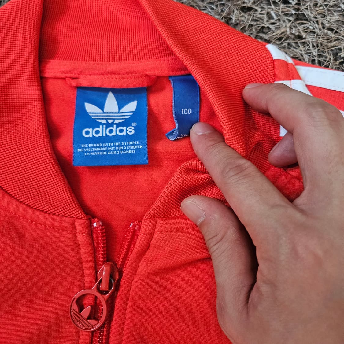 아디다스(Adidas) 슈퍼스타 오렌지 트랙탑 저지 100 size 상품이미지5