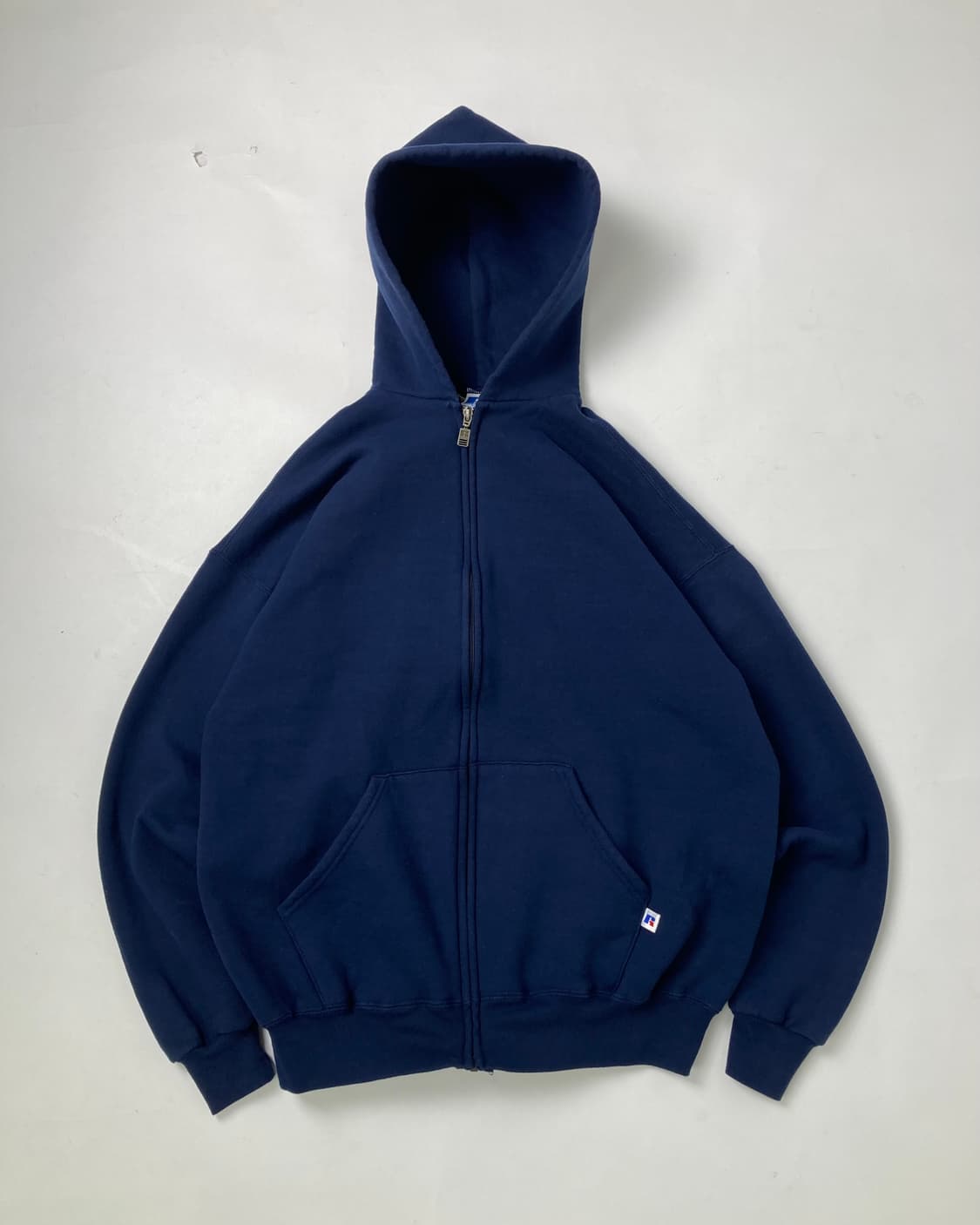 90s Russell Zip Up Hoodie (navy) 상품이미지1