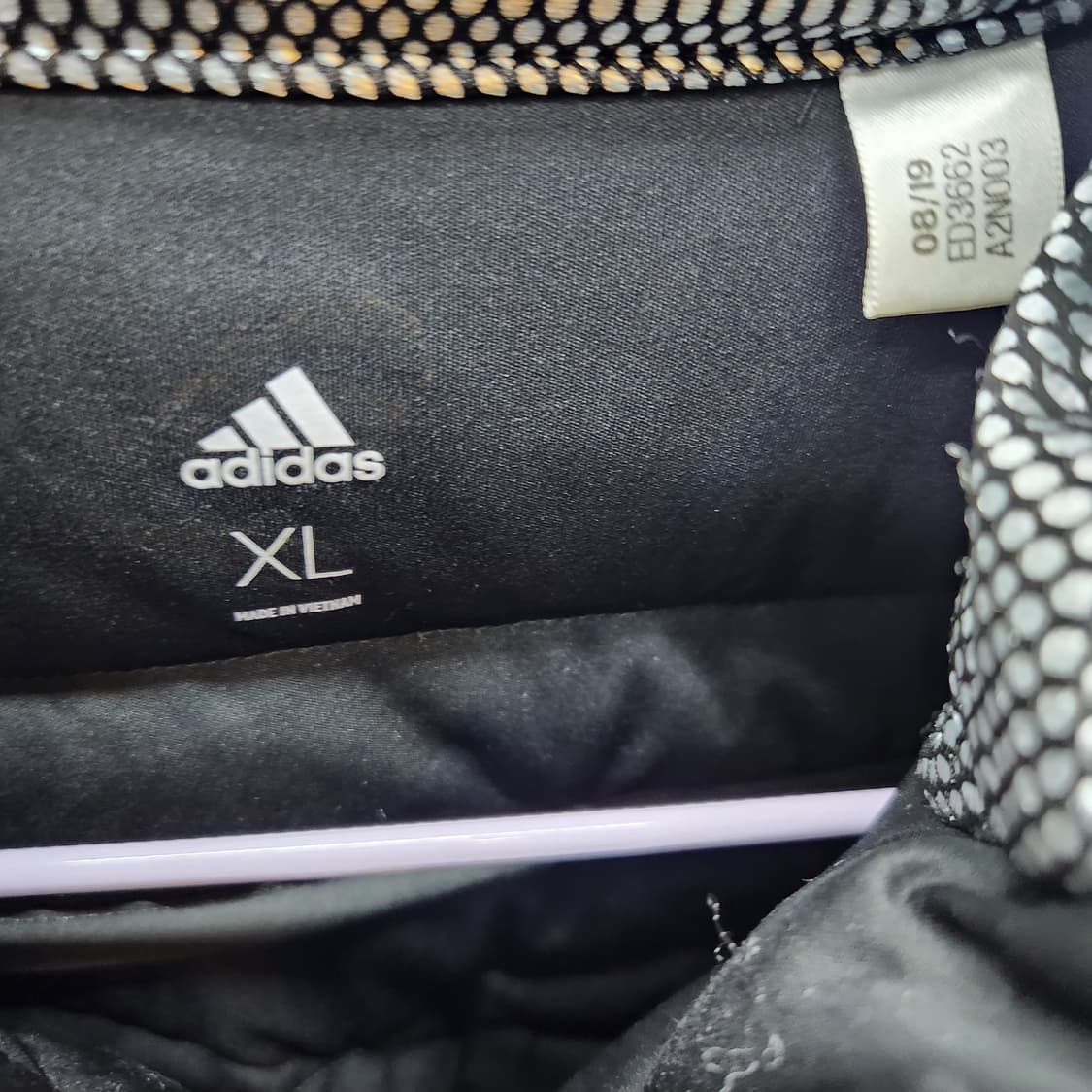 아디다스 로고 와펜 구스다운 투웨이경량패딩 XL(L) 상품이미지5