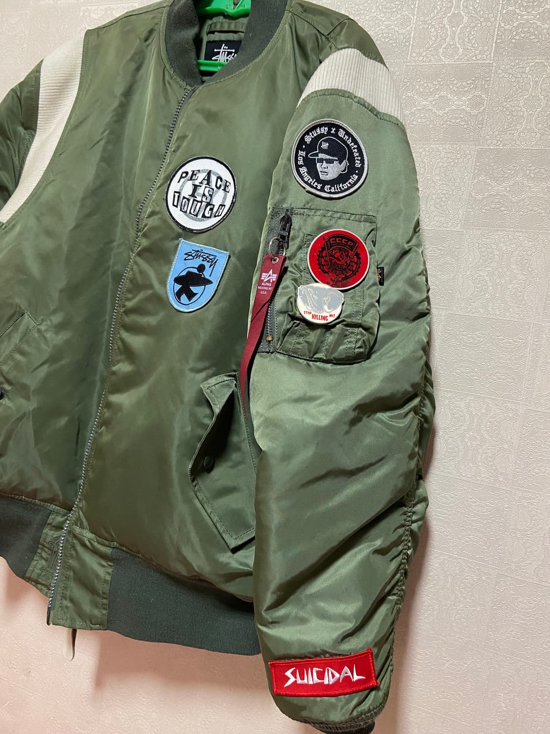 스투시 25주년 ma-1 팝니다. 상품이미지3