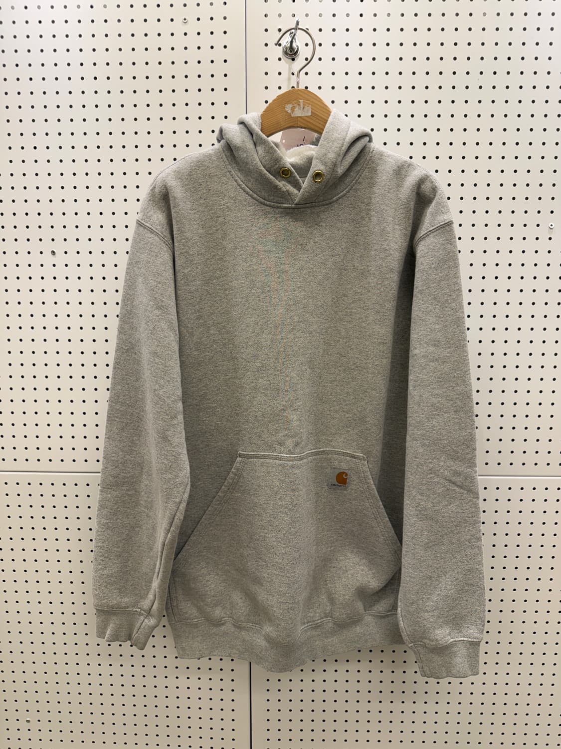 칼하트 로고 패치 후드티 그레이 U977 상품이미지2