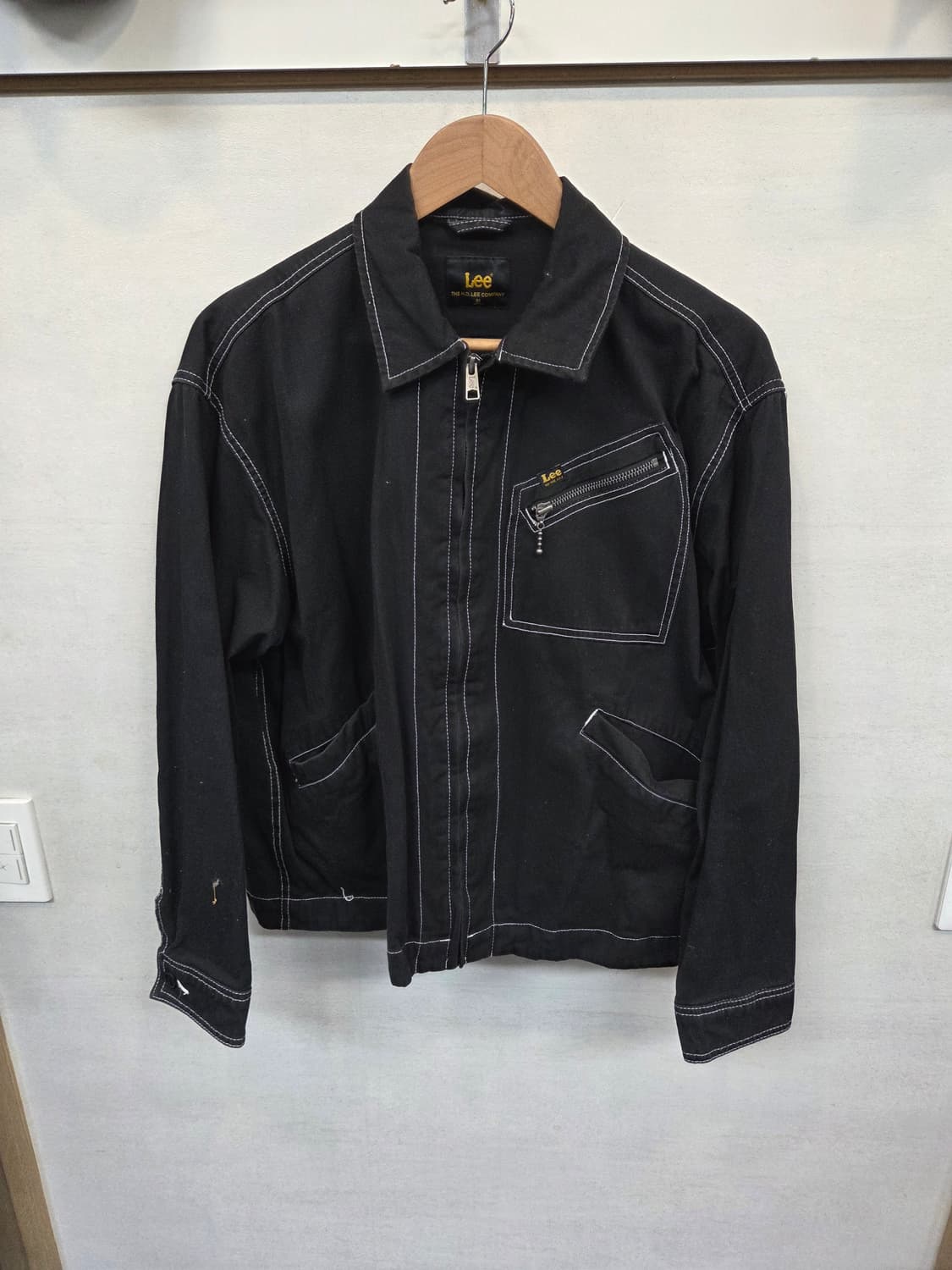 Lee 91b 트윌 스티치 블랙 자켓 m 상품이미지1