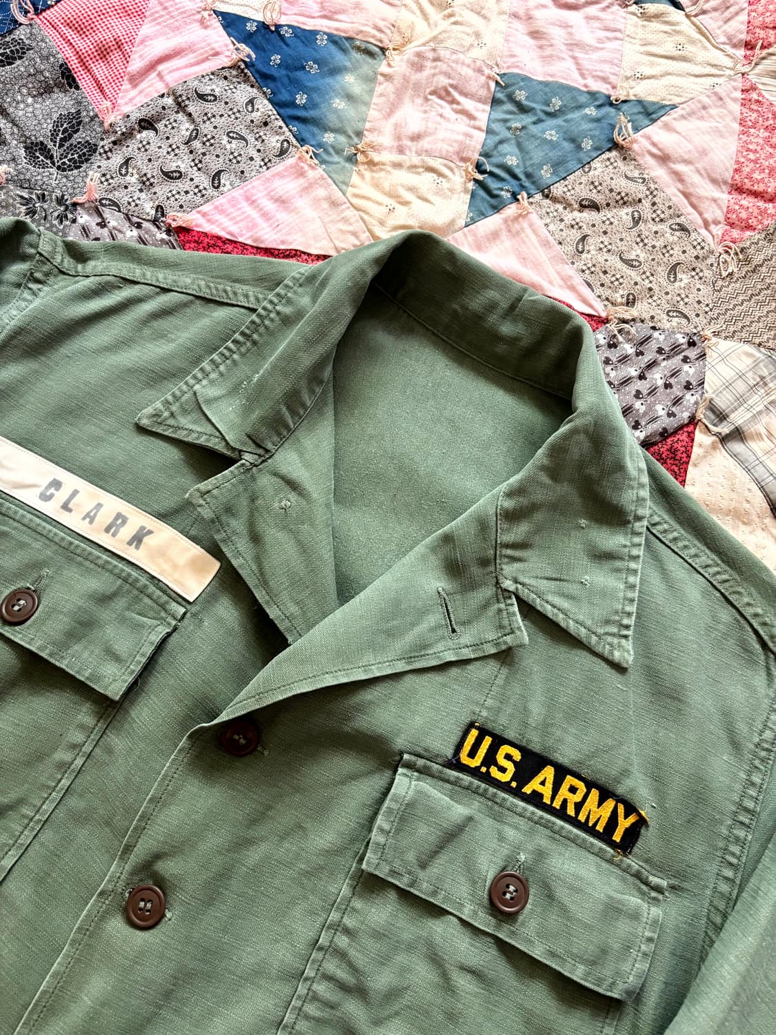 60's 미군 OG 107 퍼티그 셔츠 100~105 상품이미지7
