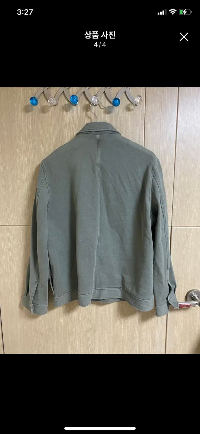 [COS] 코스 코튼 트윌자켓 세이지그린 자켓 상품이미지4