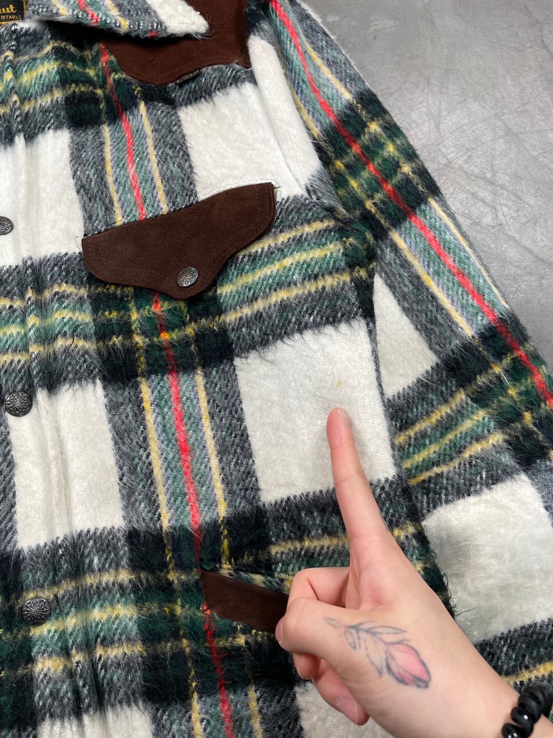 빈티지 럼버잭 퍼 셔츠 자켓 상품이미지4