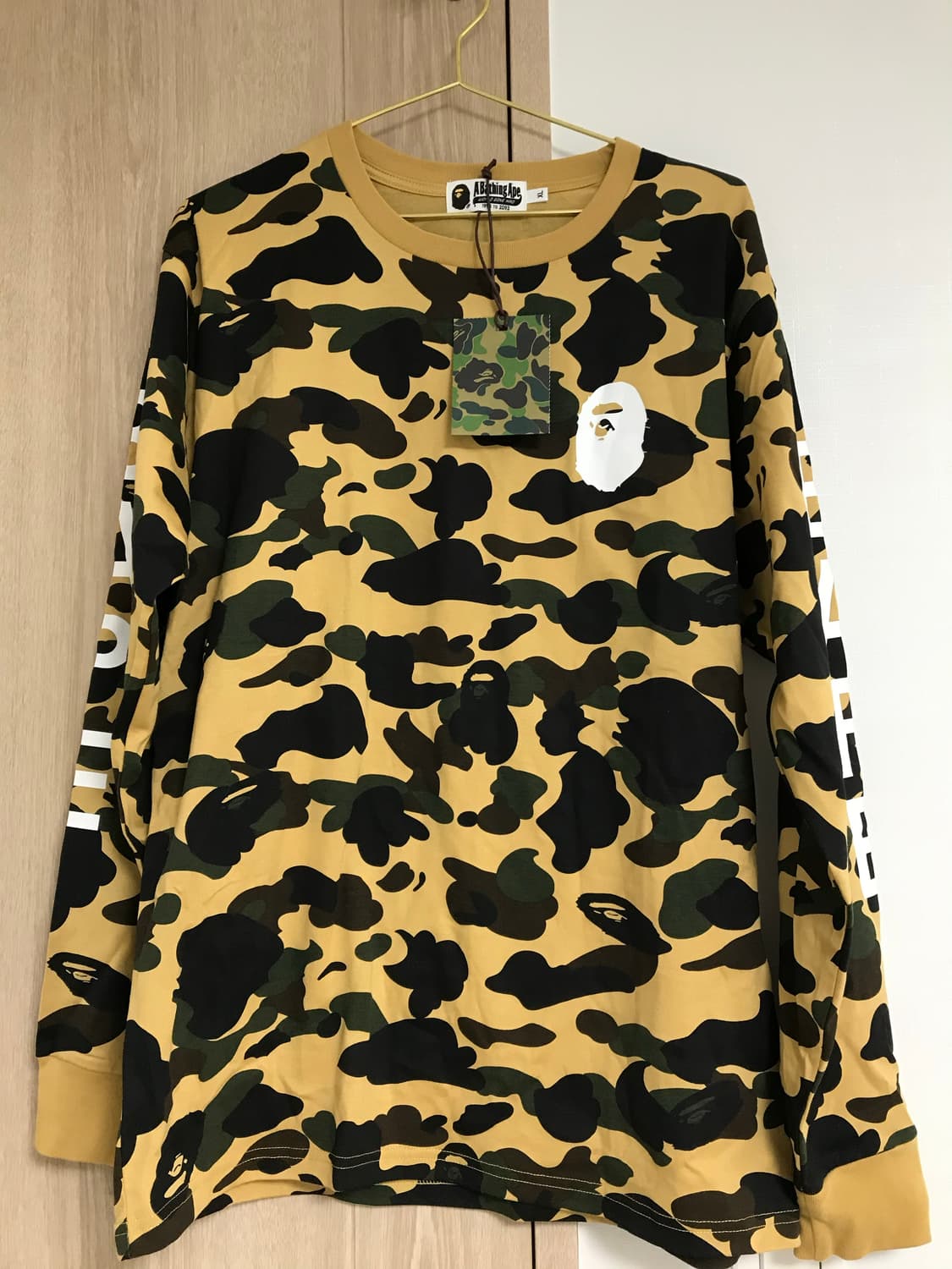 베이프 카모 롱슬리브 XL 상품이미지2