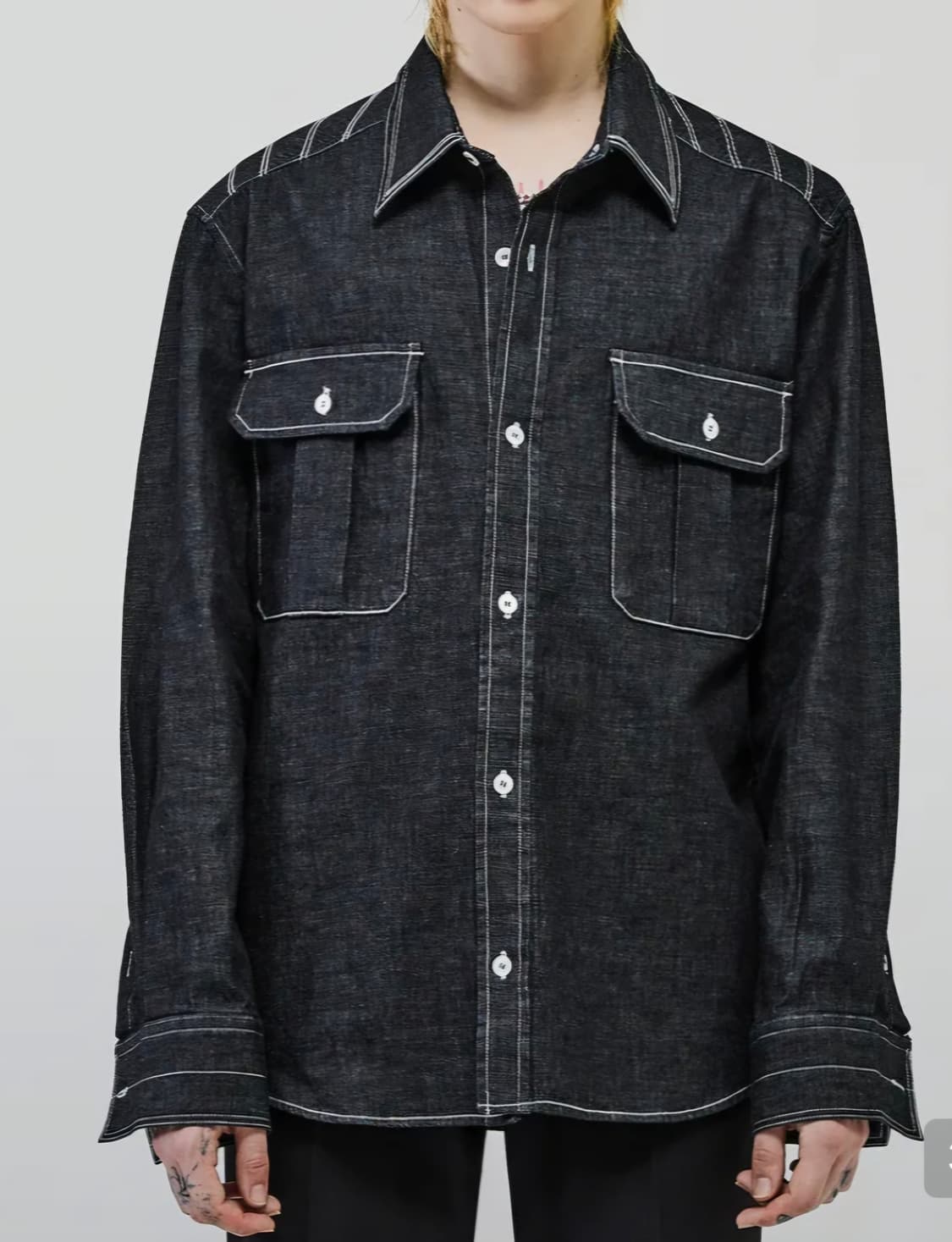 엘무드 스티치 셔츠 상품이미지1