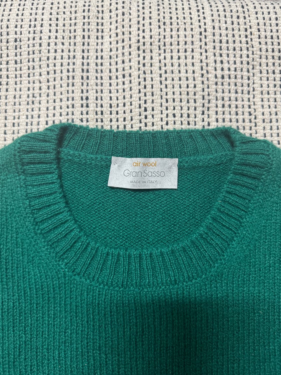 그랑사소 아가일 패턴 울 니트 상품이미지4