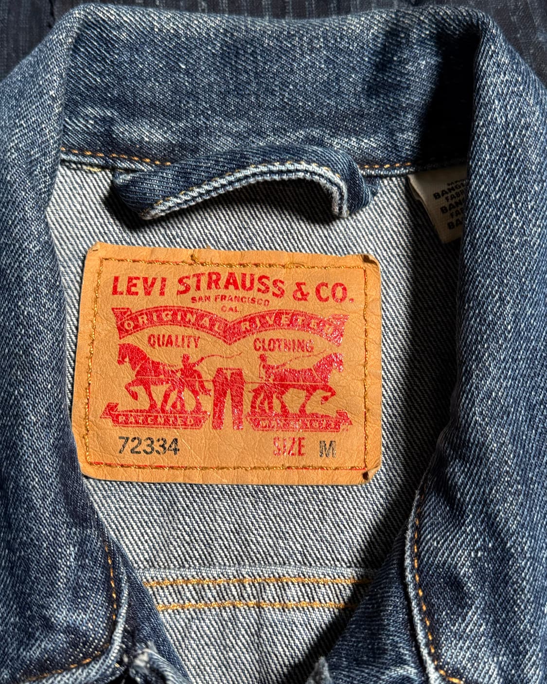 리바이스 72334 타입 3세대 데님 트러커 자켓 M 상품이미지5