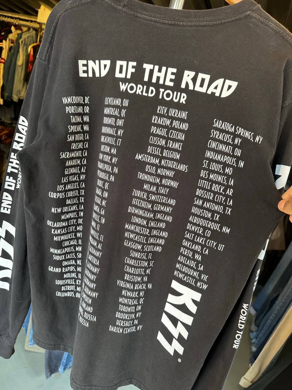 키스 KISS 락밴드 프린팅 롱슬리브 티셔츠 상품이미지7