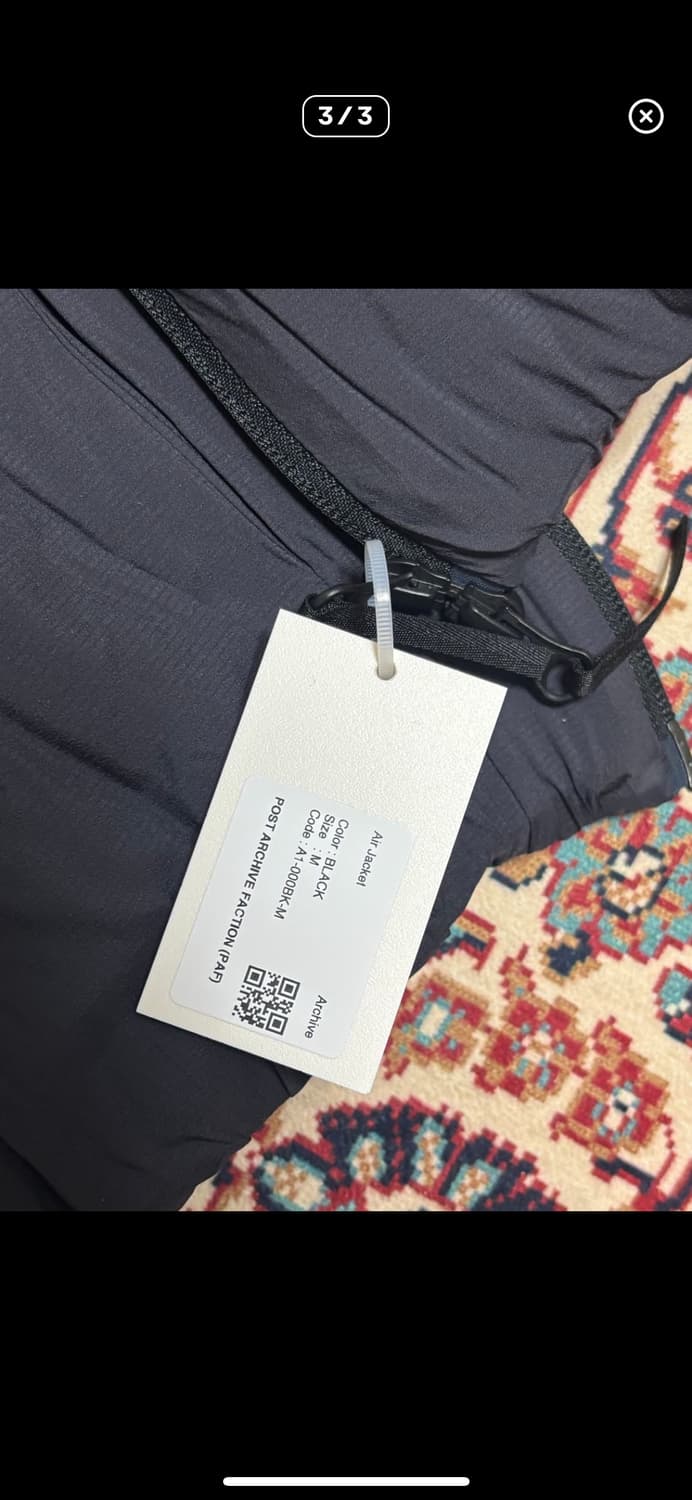 Paf 파프 에어자켓 블랙 m 상품이미지3