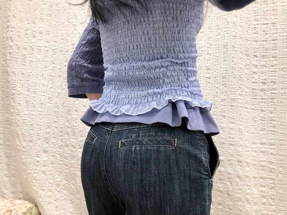Ease flare crop denim 상품이미지6