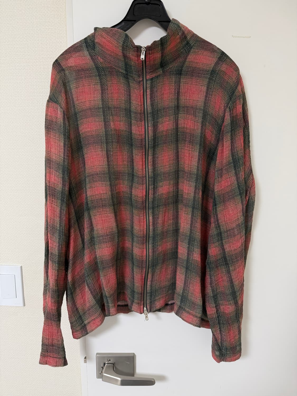 Our Legacy 보로우드 체크 집업셔츠 상품이미지1