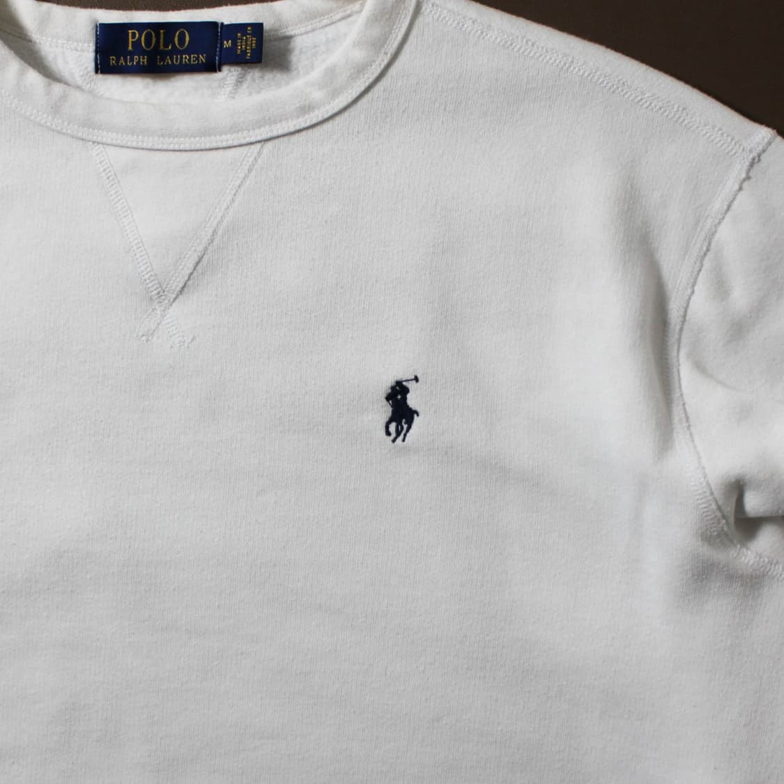 Polo 폴로 랄프로렌 화이트 기모 맨투맨 상품이미지3