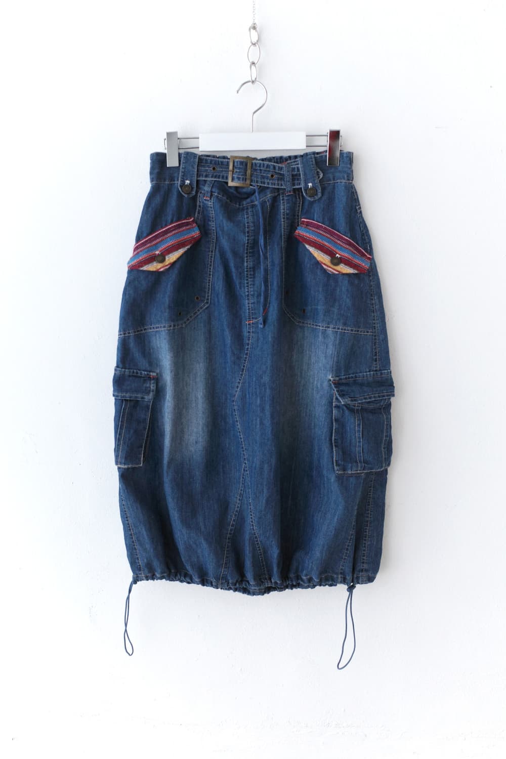 patch balloon denim skirt 상품이미지7