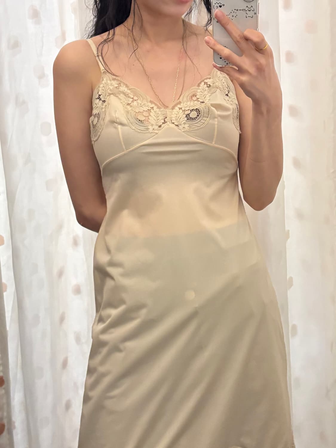 jpn vintage beige slip dress 상품이미지2