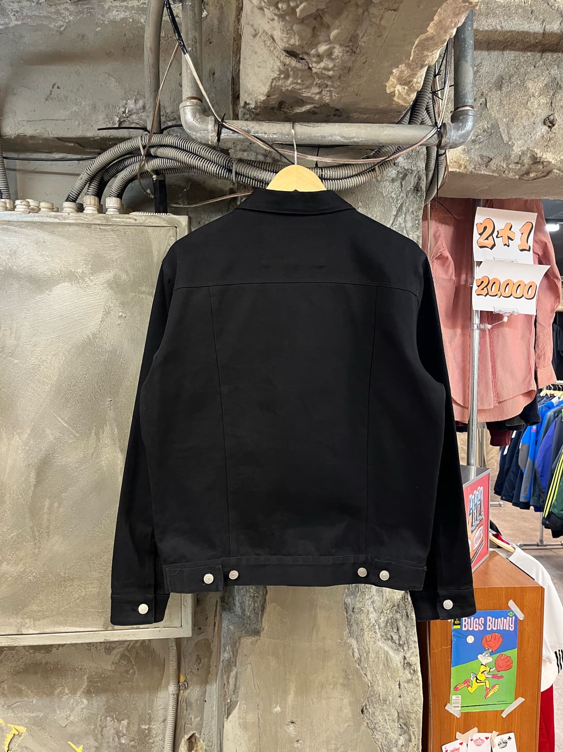 에이들 블랙 코튼 자켓 #csz3011 상품이미지2